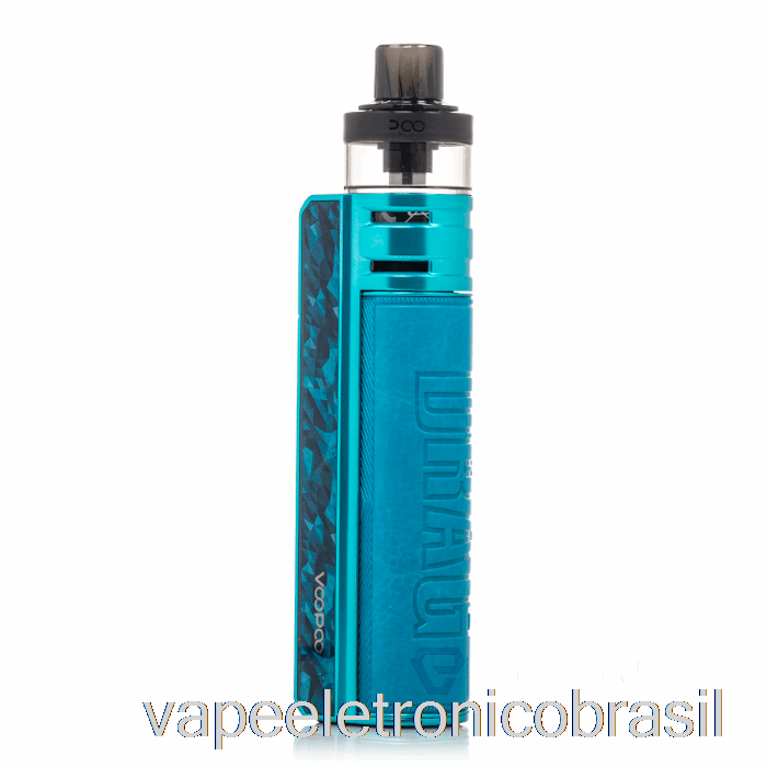 Vape Recarregável Voopoo Drag H80s Pod Mod Kit Diamante Azul